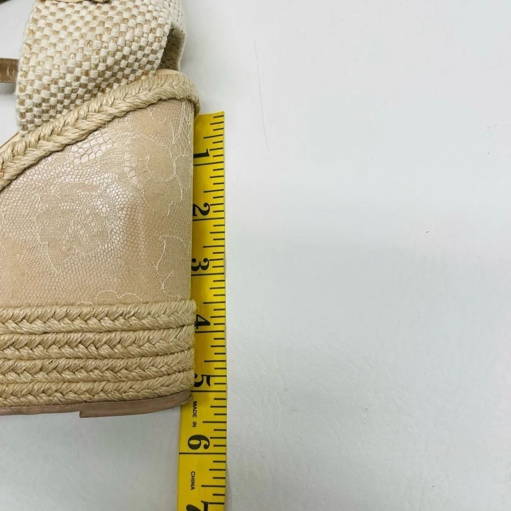Valentino Lace Platform Wedges size 40/ 9
